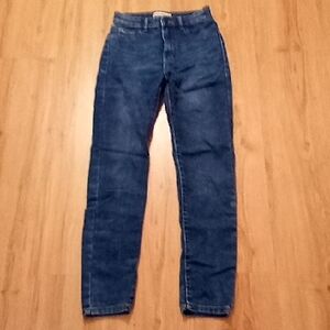 Pull&Bear High Rise Blue Jeans for Women
